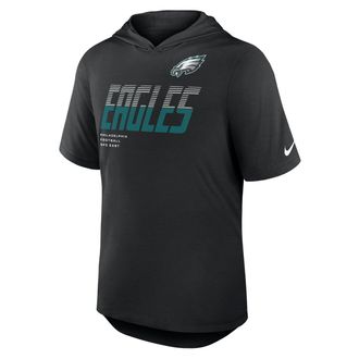 Nike Philadelphia Eagles Nike Mens Dri-FIT NFL Hooded T-Shirt in Black | 03NB00A86-W9H