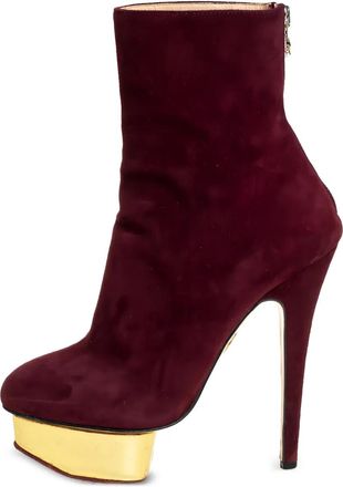 Charlotte Olympia Stivaletti in pelle 140mm - Rosso