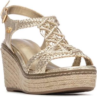Xti Womens Jute Wedge Braided Sandals