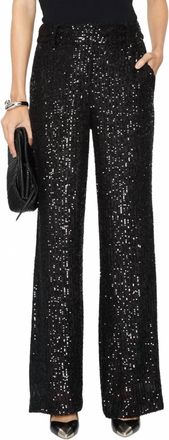 Drew Juliette Sequin Pants In Black