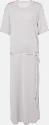 Christophe Lemaire Abito midi in jersey di cotone