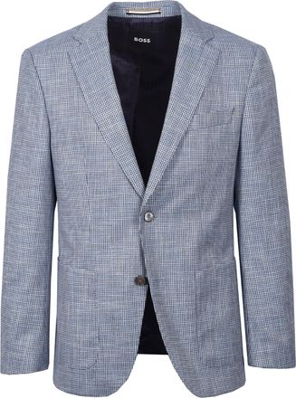 HUGO BOSS Mens HUTSON BLAZER OPEN BLUE Cotton - Size X-Large