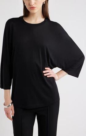 Nordstrom Dolman Sleeve T-Shirt in Black at Nordstrom Rack, Size Large