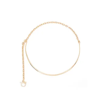 Ferragamo Gancini Crystal-embellished Necklace