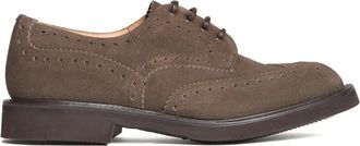 Trickers Bruine Ballerina Schoenen Stijlvolle Collectie - Heren - Veterschoenen - Bruin - 41 EU - Su&egrave;de - Schoenen