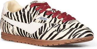 Autry Womens Sneakers Windspin Zebra Calf Hair Multicolour Leather Trainers