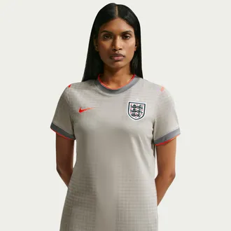Nike Womens England x Palace Short-Sleeve Soccer Top in Grey | IB4703-052