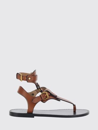 Isabel Marant Sandali infradito in pelle di vitello con tacco basso