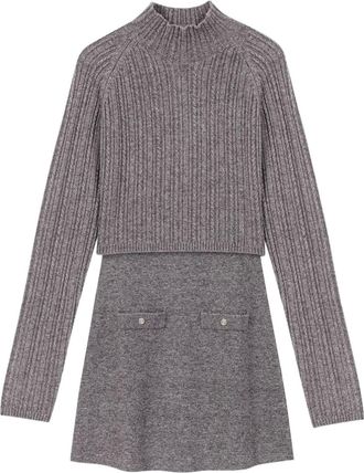 Maje Abito in misto lana - Grigio