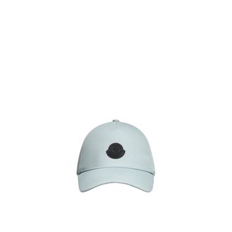 Moncler Moncler Cotton Gabardine Baseball Cap, Women, Green, Size: One Size