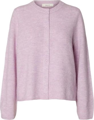 Selected Dames, Truien, Paars, Maat: XS Wol