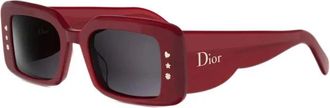 Dior Lucky Charms S1I Zonnebril - Dames - Zonnebrillen - Rood - 51 MM - Wol - Accessoires