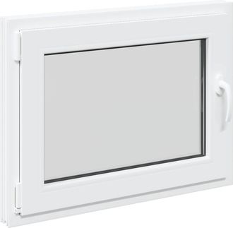 vidaXL Color Interno De Ventana De S&oacute;tano Blanco Risor 80 X 50 Cm Vidaxl