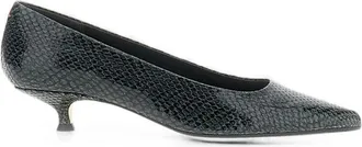 Aeyde Cari Mini Snake Print Calf Leather Moss