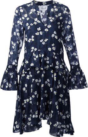 Derek Lam 10 Crosby Floral Dress, Navy
