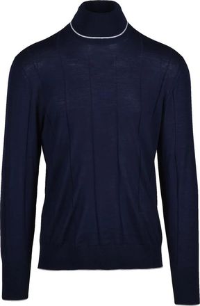 Eleventy Truien & Vesten, Heren, Blauw, M, Wol, Sottogiacca Turtleneck