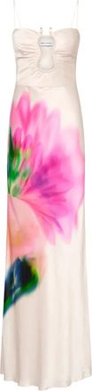 Rebecca Vallance Abito con stampa a fiori - Toni neutri