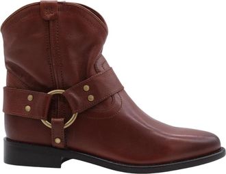 Bronx Stijlvolle Enkellaars - Dames - Cowboylaarzen - Bruin - 37 EU - Schoenen