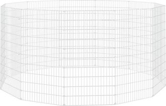 vidaXL Cercado Para Animales De Corral (12 Paneles, 54 X 100 Cm, Hierro Galvanizado) Vidaxl