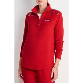 Vineyard Vines Dreamcloth Relaxed Shep Shirt in Red Velvet at Nordstrom, Size Xx-Small