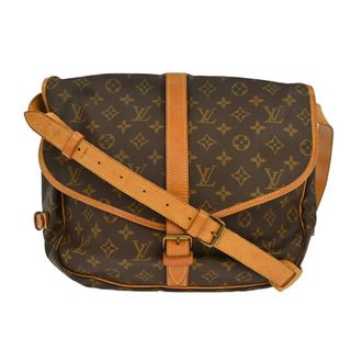 Louis Vuitton Saumur Monogram Canvas Brown Canvas Handbag (Pre-Owned)