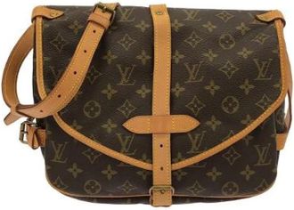 Louis Vuitton Pre-owned Saumur Monogram Schoudertas - Dames - Vintage Schoudertas - Bruin - ONE Size - Vintage
