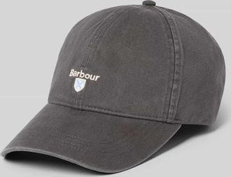 Barbour Basecap aus reiner Baumwolle Modell CASCADE in Hellgrau, Gr&ouml;&szlig;e 1