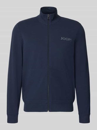 Joop Sweatjacke mit Logo und Stehkragen in Marine, Gr&ouml;&szlig;e XXL