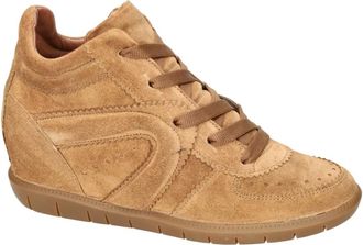 Softwaves Schoenen, Dames, Bruin, 41 EU, Leer, Patty Wedge Sneaker