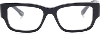 Balenciaga rectangle-frame glasses - men - Acetate - 53 - Black