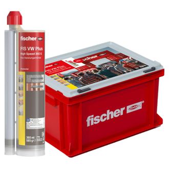 Fischer 20x Mortero De Alto Rendimiento Fis Vw Plus 360 S En Malet&iacute;n Grande Para Artesanos - 558766