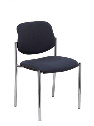 Piqueras y Crespo Silla Fija Styl Bali Gris Oscuro Chasis Cromo
