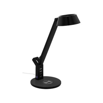 Eglo Eglo - Banderalo Negro Sobremesa Touch Dimmer Led Con Cargador Qi