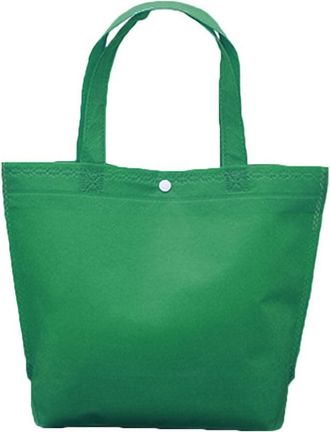 Generic Tote Pouch with Handle, Multi-color Handbag, Reusable Non Woven Fabric Shopping Bag, Large Capacity Grocery Storage Bag(26cm,green)