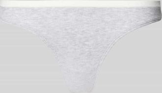 Jake*s Casual String mit elastischem Logo-Bund in Hellgrau Melange, Gr&ouml;&szlig;e XL