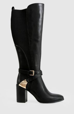 Belle & Bloom Breton Knee High Boot in Black at Nordstrom, Size 10