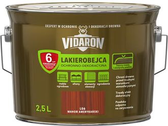 OEM Barniz Protector Y Decorativo Vidaron Para Madera, 2,5 L, Color Caoba Americana L09