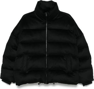 Soft Goat Piumino a collo alto - Nero