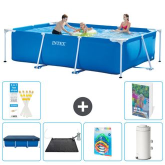 Intex Piscina Con Estructura Rectangular - 300x200x75 Cm - 7-piezas S118