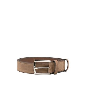 Eraldo Suede Buckle-fastening Belt