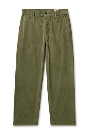 Portuguese Flannel Straight-Leg Cotton-Corduroy Trousers