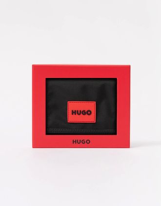 HUGO BOSS Mens HUGO Mens Gift Boxed Nylon Multicard Wallet - Black 001 - Size: ONE size