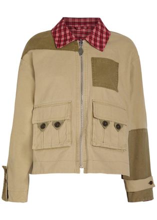 Damson Madder Marcelle Reversible Cotton-twill Barn Jacket - Multicoloured - 10 (UK10 / S)