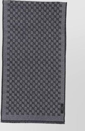 Gucci wool gg monogram scarf