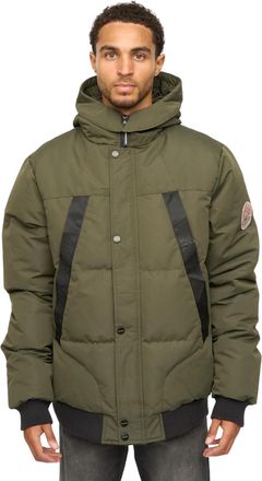 Henleys Mens Traction Bomber Jacket (Khaki Green) - Size X-Large