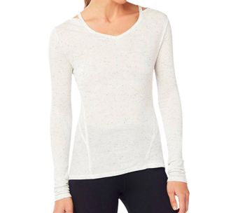 Shape Active South Street Long Sleeve Tee In White And Black