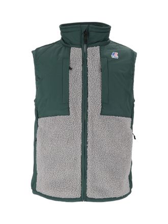 K-Way Green Recycled Nylon Vital 4.0 Orsetto Fleece Vest