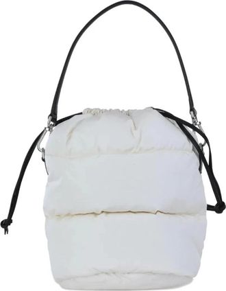 Moncler Caradoc Bucket Bag - Heren - Schoudertassen - Wit - ONE Size - Nylon - Tassen