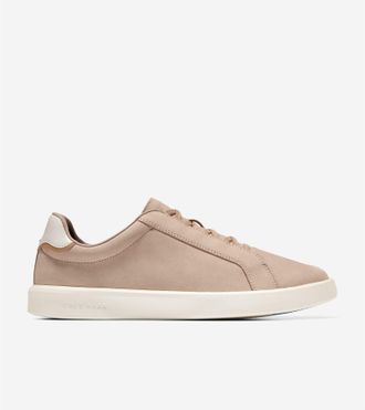 Cole Haan Grand Crosscourt Nubuck Heren Beige Sneakers