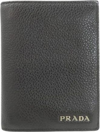 Prada Pre-owned Wallet (bi-fold) - Dames - Vintage Accessoires - Zwart - ONE Size - Leer - Vintage
